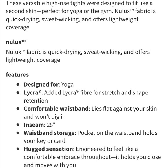 🍋 Lululemon Wunder Under Hi-Rise Tight Nulux 28" - Picture 9 of 14